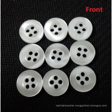 White Resin Button, Free Sample